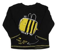 Čierne tričko so včielkou