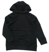 Čierna mikina s klokankou a kapucňou George