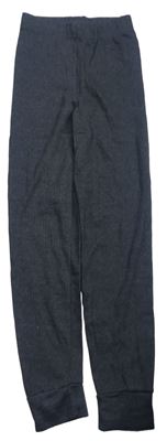 Tmavosivé melírované rebrované spodné nohavice HOT&SPICY