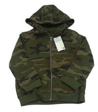 Nová - Army propínací mikina s kapucí PRIMARK