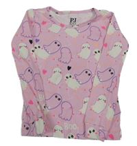 Ružové pyžamové tričko s duchy PLACE