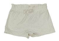 Bílé puntíkaté paper bag kraťasy George