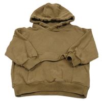 Hnedá oversize mikina s vreckom a kapucňou Next