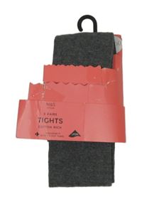 Nové - tmavosivé melírované pančuchy M&S
