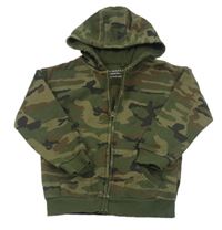 Army prepínaci mikina s kapucňou Primark