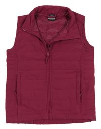 Vínová šušťáková zateplená funkčná vesta Trespass