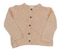 Ružový perforovaný prepínaci sveter Next