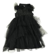 Čierne tylové slávnostné šaty Shein