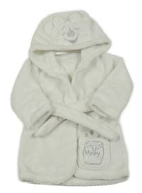 Bílý plyšový župan s kapucí - Pú George