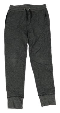 Černo-šedé melírované tepláky H&M