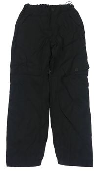 Čierne šušťákové funkčné podšité nohavice H&M