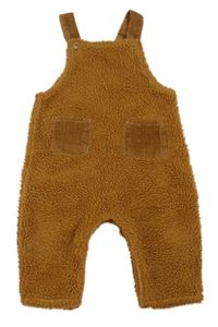 Hnědé huňaté podšité laclové kalhoty Next