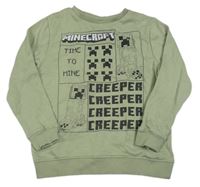 Khaki mikina s Minecraft zn. George