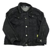 Čierna rifľová bunda s vreckami Alive