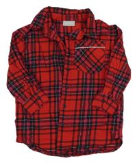 Červeno-černá kostkovaná halenka Matalan