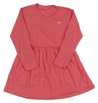 Růžové šaty se srdíčkem 