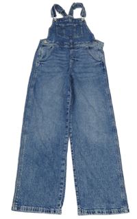 Modré laclové rifle s kapsami H&M