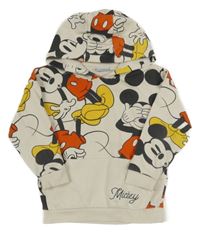 Smotanová mikina s Mickeym a kapucňou Tu