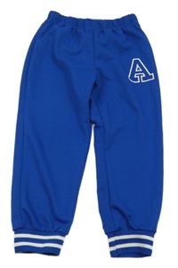 Modré tepláky s písmenem shein