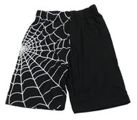 Čierne kraťasy s pavučinou