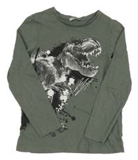 Khaki tričko s dinem Pep&Co