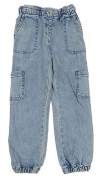 Světlemodré melírované cuff rifle s kapsami Matalan