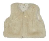 Smotanová kožušinová podšitá vesta H&M