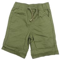 Khaki plátěné kraťasy Primark