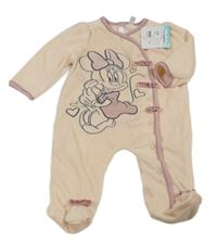 Nové - Světlerůžový sametový overal s Minnie Disney