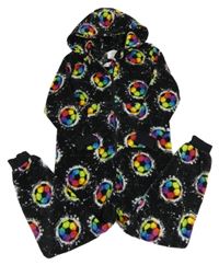 Černo - barevná plyšová kombinéza s míči Next