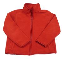 Červená fleecová prepínaci mikina George