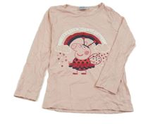 Světlerůžové triko s Peppou 