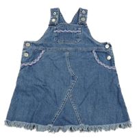 Modré na traké rifľové šaty Dopodopo