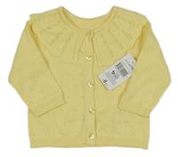 Nové - Žltý vzorovaný prepínaci sveter s golierikom Matalan