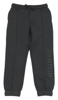 Antracitové tepláky s nápisem H&M