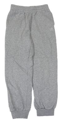 Sivé tepláky s logom Adidas