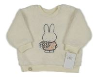 Nové - Bílá huňatá mikina s Miffy George