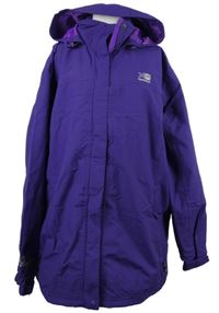 Dámská fialová šusťáková funkční jarní parka s kapucí Karrimor 