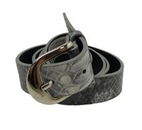 Nové - Dámský šedý vzorovaný koženkový pásek Primark 