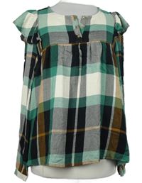Dámská černo-zeleno-hnědo-bílá kostkovaná halenka s. Oliver 