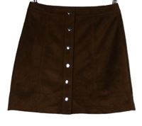 Dámska hnedá semišová prepínaci sukňa Primark