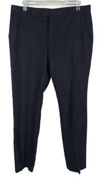 Pánske tmavomodré nohavice s pukmi Next vel. 36