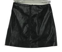 Dámska čierna koženková sukňa H&M