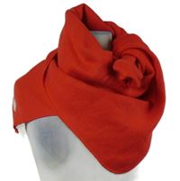 Dámska červená fleecová šál