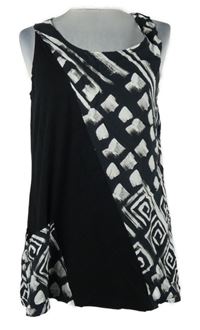 Dámska čierno-biela vzorovaná tunika Inco-Fashion