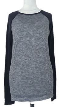 Pánske sivo-čierne spodné funkčné tričko