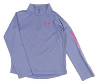 Světlemomdrá sportovní funkční mikina Under Armour 