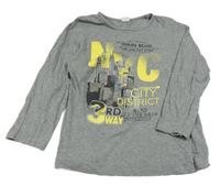 Sivé tričko s potlačou kids