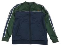 Zeleno-tmavomodrá športová prepínaci mikina