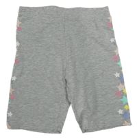 Sivé elastické kraťasy s farebnými hviezdami Kiki&Koko